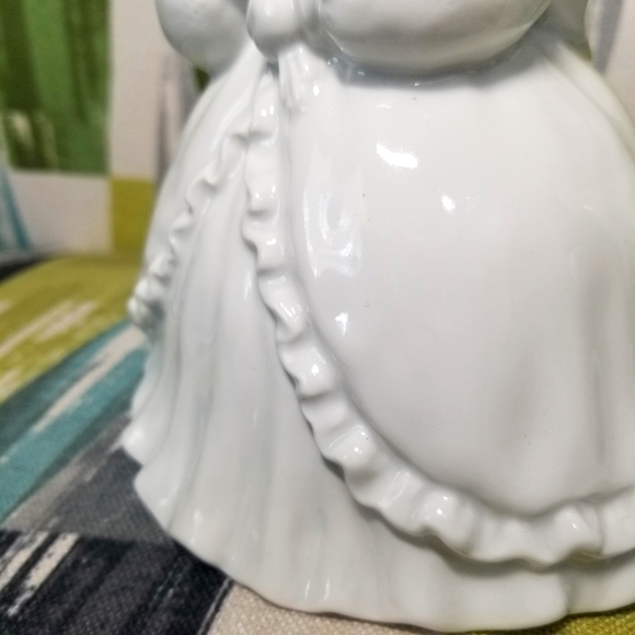 Lady Cat Tea Pot In Fancy Dress With Ruffle Details Victorian Style Cottage Core - Picture 8 of 14